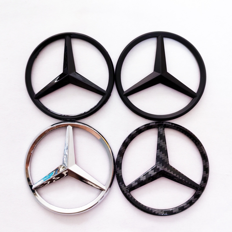 1 X ABS Mercedes Benz พวงมาลัยโลโก้สัญลักษณ์สติกเกอร์ป้ายสําหรับ Mercedes Benz