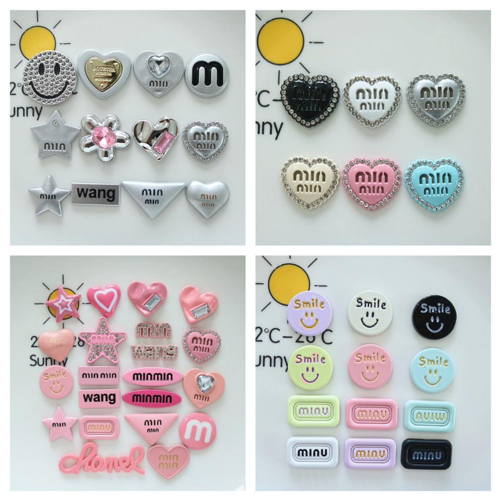 10pcs/pack Pink Love Five Pointed Star Sign Resin Flatbacks สําหรับ Scrapbooking DIY เครื ่ องประดับหัตถกรรมอุปกรณ ์ ตกแต ่ ง