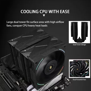 Thermalright PS120 SE CPU Air Cooler 7 ท่อความร้อนแชสซีความร้อนพัดลมคู่คอมพิวเตอร์ Cooling Speed สําหรับ AMD AM4 AM5/Intel 1700/1150/1151/1200/17XX/2011