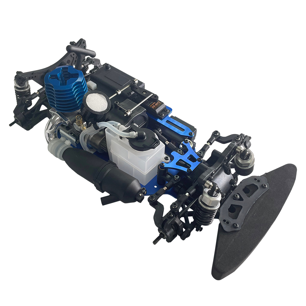 Vrx 1/10 Touring Nitro RC Car RH1003 Kit เครื่องยนต์ Force18 พร้อมช่างสไลด์ Nice และแชสซีสารส้ม