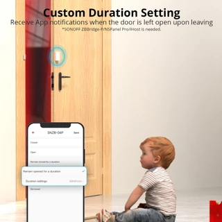 Sonoff SNZB-04P Zigbee เซ็นเซอร์ประตูหน้าต่าง Home Security Alarm Sensor Linkage Tamper Alert ท้องถิ่นสมาร์ทฉากผ่าน eWeLink Alexa Google Home Smartthings