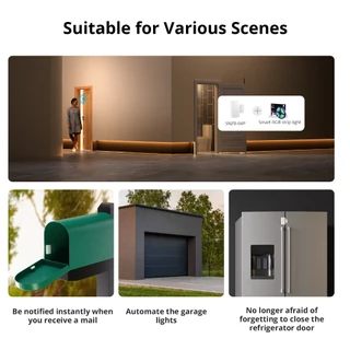 Sonoff SNZB-04P Zigbee เซ็นเซอร์ประตูหน้าต่าง Home Security Alarm Sensor Linkage Tamper Alert ท้องถิ่นสมาร์ทฉากผ่าน eWeLink Alexa Google Home Smartthings