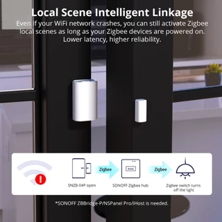 Sonoff SNZB-04P Zigbee เซ็นเซอร์ประตูหน้าต่าง Home Security Alarm Sensor Linkage Tamper Alert ท้องถิ่นสมาร์ทฉากผ่าน eWeLink Alexa Google Home Smartthings