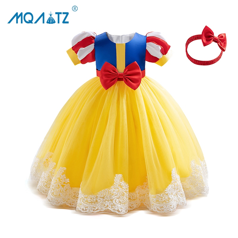 Mqatz ยาว Baptism คอสเพลย์ชุดเด็กทารกวันเกิดเสื้อผ้าเด็กผู้หญิงเครื่องแต่งกายลูกไม้เจ้าหญิงชุดพิธี 0-4 ปี LAL36