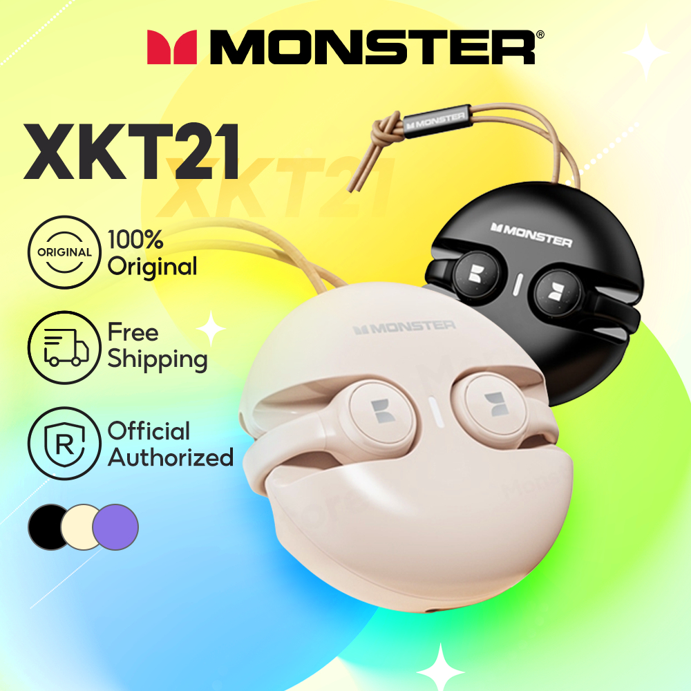 Monster XKT21 หูฟังบลูทูธไร้สาย 5.3 เสียง Hi-Fi ความจุเยอะ คุณภาพเสียง HD