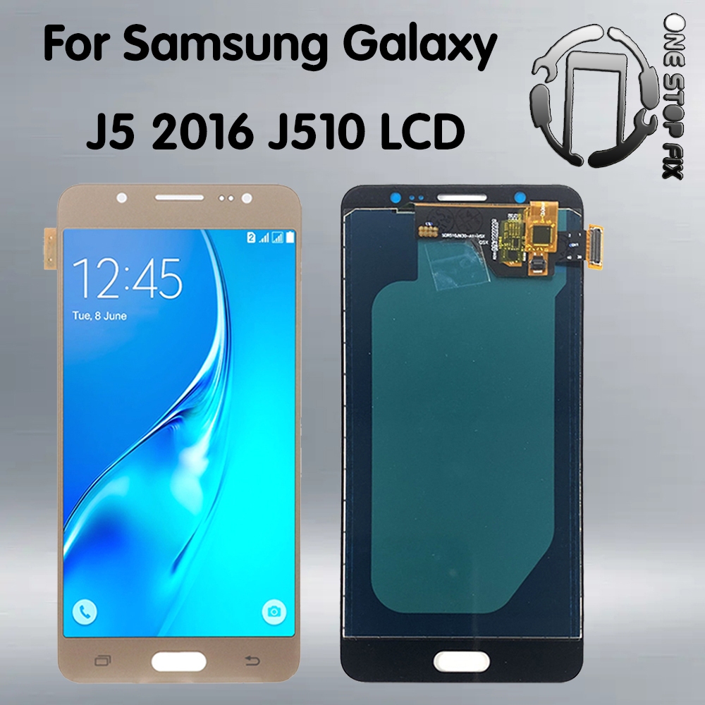 ทดสอบ 5.2 J510 หน้าจอ LCD สําหรับ Samsung Galaxy J5 2016 J510 จอแสดงผล LCD Touch Screen Digitizer As