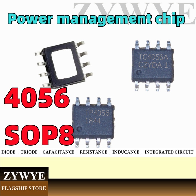 50pcs TC4056A TP4056E LN4056H CL4056A YX4056 4056 แบตเตอรี่ลิเธียมชิปชาร์จ SOP8