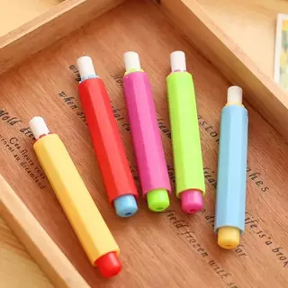5ชิ้นสีชอล์กผู้ถือคลิปปลอดสารพิษฝุ่นฟรีผู้ถือชอล์กสําหรับครูเขียนวาดกระดานดําคณะกรรมการอุปกรณ์เสริม
