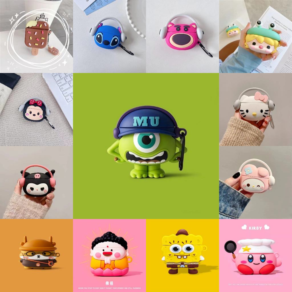 นําไปใช้กับ Pro 4 เคส Case เคสหูฟัง ลายกบ kulomi สีม่วง สําหรับ