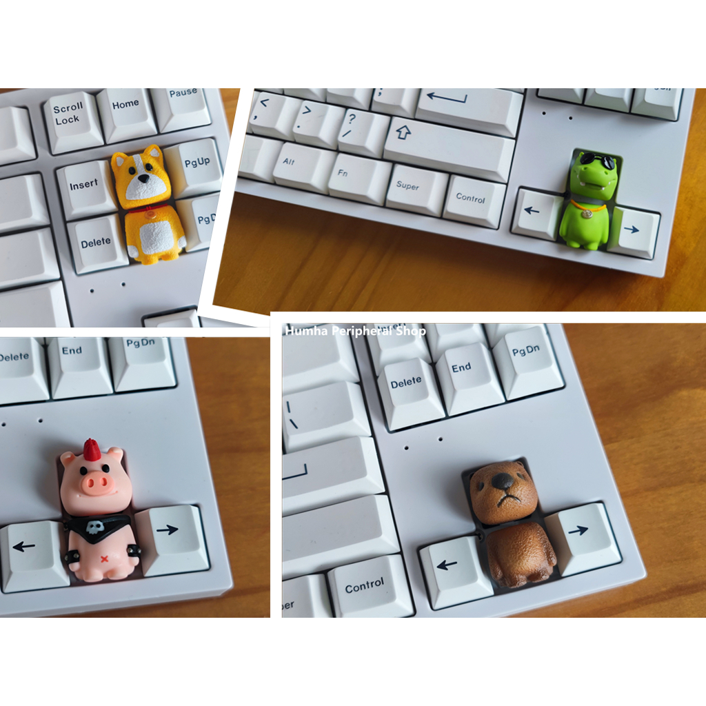 Humha artisan keycap สัตว์ Party keycap Hand made เรซิ่น keycap คีย์บอร์ด keycap ส่วนบุคคล keycap ที่กําหนดเอง keycap