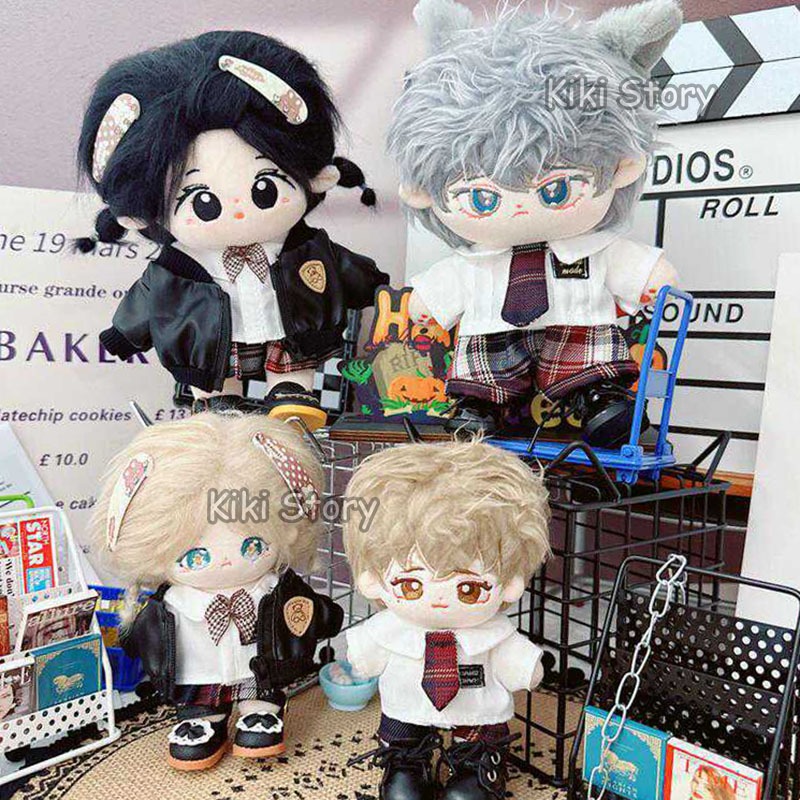 10 ซม.20 ซม.ตุ๊กตาเสื้อผ้าเปลี่ยนชุดหนังเสื้อชุดนักเรียน LABUBU ของเล่นอุปกรณ์เสริม TWICE Aespa Gibdle NCT127 SEVENTEEN MINGYU แฟนของขวัญ