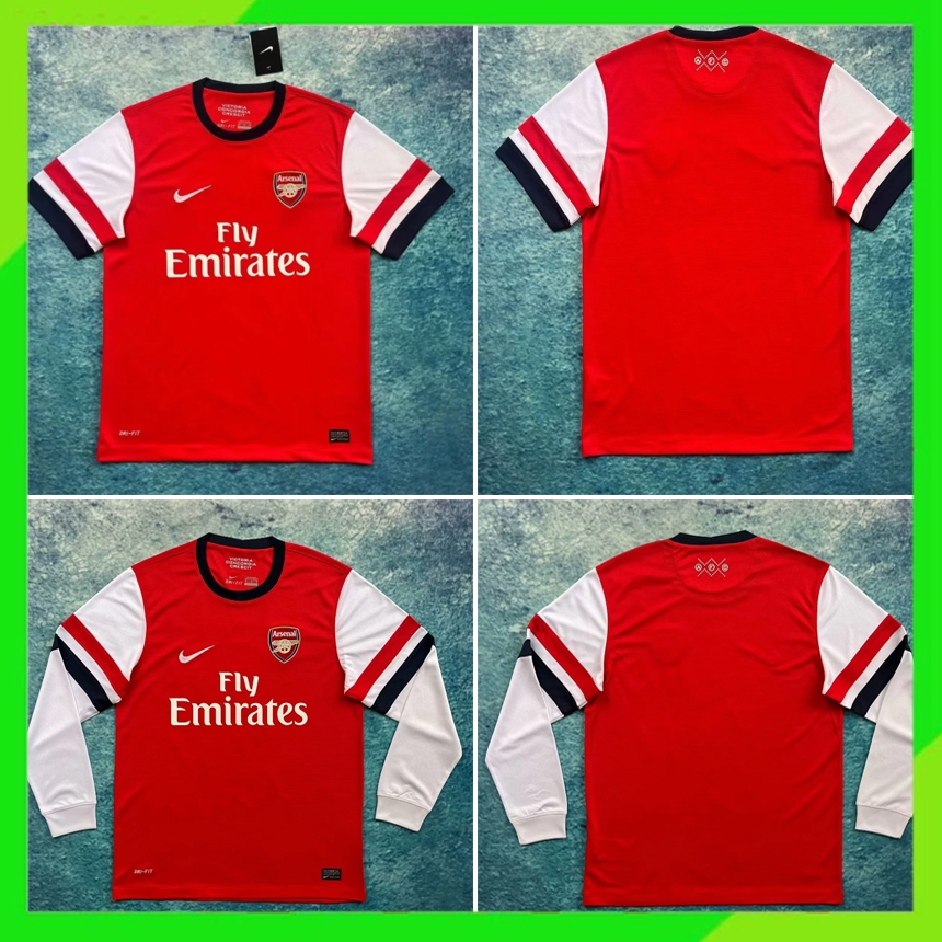 Retro 12-13 Arsenal Home Jersey แขนยาว Thai Edition คุณภาพสูง AAA