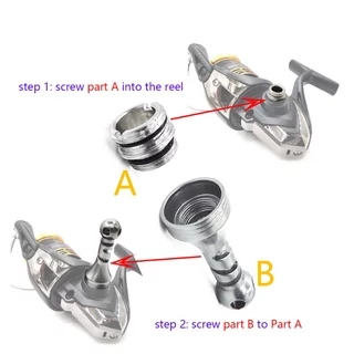 รอกตกปลา Handle Stabilizer สําหรับ DAIWA และ SHIMANO น้ําหนักเบา Spinning Reel Stand Balancer Fishing Reel Replacement