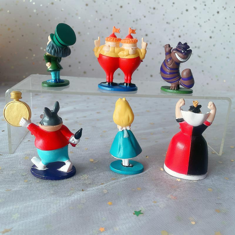 6 ชิ้น/เซ็ต 7 ซม.Alice Adventures In Wonderland การ์ตูนอะนิเมะ Action Figure ของเล่น PVC ตุ๊กตาสะสมตกแต่งของขวัญ - รูปที่ 3