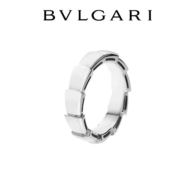 เทรนด์แฟชั่น New BV ตัวอักษร Serpentine แหวนทอง 18K