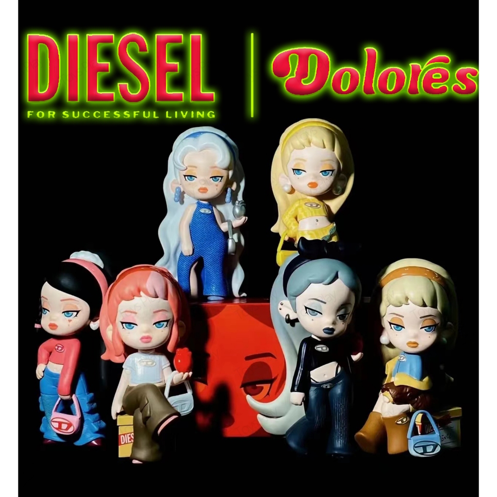 DIESEL x Dolores co-branded brand new Sealed whole box Secret Style Cute Kawaii Hot girl model outfi