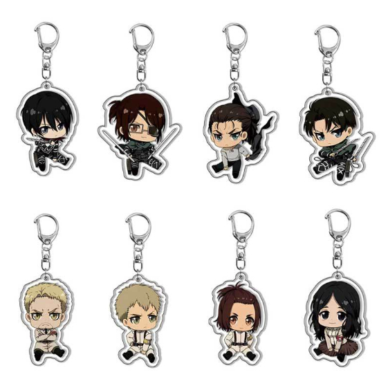 Attack on Titan Allen Yegel Mikasa Ackerman พวงกุญแจอะคริลิค