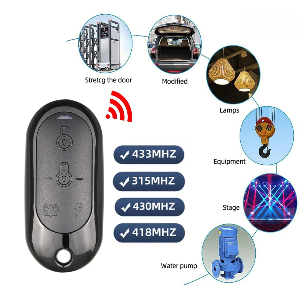 433mhz 315MZH 418MZH 430Mhz โรงรถประตู Copy รีโมทคอนโทรล Cloning RF เครื่องส่งสัญญาณรีโมทคอนโทรลไร้ส