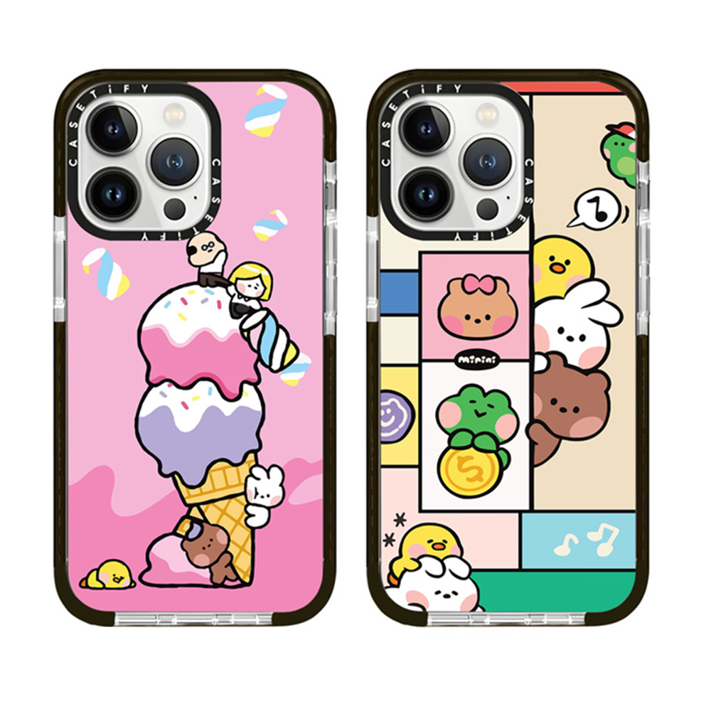 LINE FRIENDS สําหรับiphone 16 14 15 Pro Maxน่ารักการ์ตูนสายเพื่อนรูปแบบกรณีiPhone 12 13 Pro Max 7/8Plus/X/XR/Xs Max Soft TPUสําหรับiPhone 11 เคสกันกระแทกiPhone 14 15 Plus Clear Case