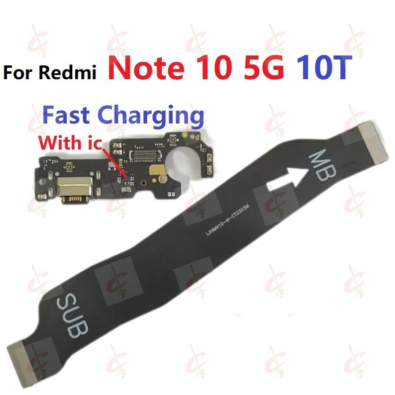 แพรตูดชาร์จ ตูดชาร์จ (Charging board) สําหรับ Redmi Note 10 5G 10T แพรต่อจอ (Board Flex)