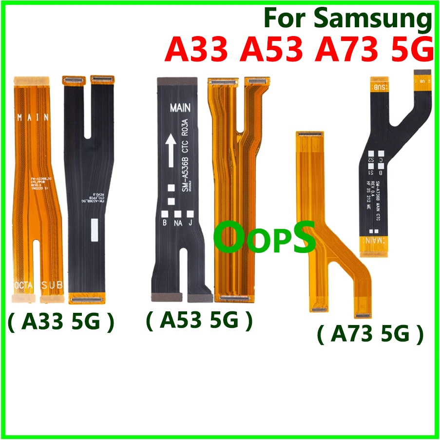 เมนบอร์ดหลัก Flex สําหรับ Samsung Galaxy A33 A53 A73 5G เมนบอร์ดเชื่อมต่อสายริบบิ้น