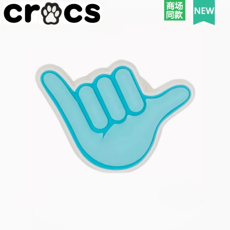 Crocs Hole รองเท้าดอกไม้อุปกรณ์เสริม diy รองเท้าหัวเข็มขัดอุปกรณ์เสริม crocs Zhibixing การ์ตูน Gesture ตกแต่งหัวเข็มขัด 666