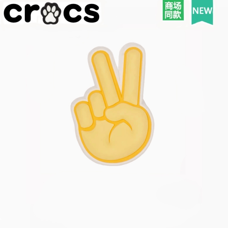 Crocs Hole รองเท้าดอกไม้อุปกรณ์เสริม diy รองเท้าหัวเข็มขัดอุปกรณ์เสริม crocs Zhibixing การ์ตูน Gesture ตกแต่งหัวเข็มขัด 666