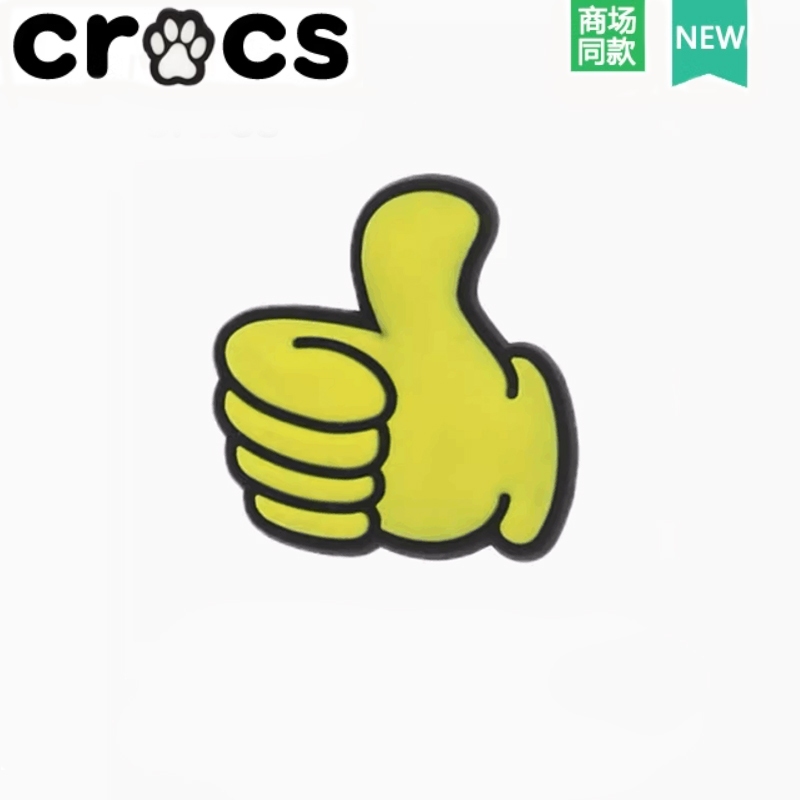 Crocs Hole รองเท้าดอกไม้อุปกรณ์เสริม diy รองเท้าหัวเข็มขัดอุปกรณ์เสริม crocs Zhibixing การ์ตูน Gesture ตกแต่งหัวเข็มขัด 666