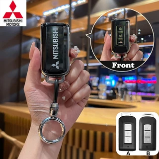 ปลอกกุญแจ Mitsubishi สไตล์เรียบง่าย สําหรับพวงกุญแจ Mitsubishi Triton/Pajero/Mirage/outlander