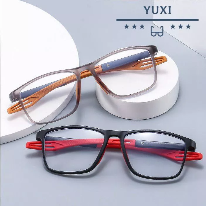 【พร้อมส่ง】แว่นตาอ่านหนังสือทรงสี่เหลี่ยมผืนผ้า ป้องกันแสงสีฟ้า ค่าสายตาไกล 1.00/1.50/2.00/2.50/3.00/3.50/4.00 สําหรับผู้สูงอายุ