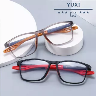 【พร้อมส่ง】แว่นตาอ่านหนังสือทรงสี่เหลี่ยมผืนผ้า ป้องกันแสงสีฟ้า ค่าสายตาไกล 1.00/1.50/2.00/2.50/3.00/3.50/4.00 สําหรับผู้สูงอายุ