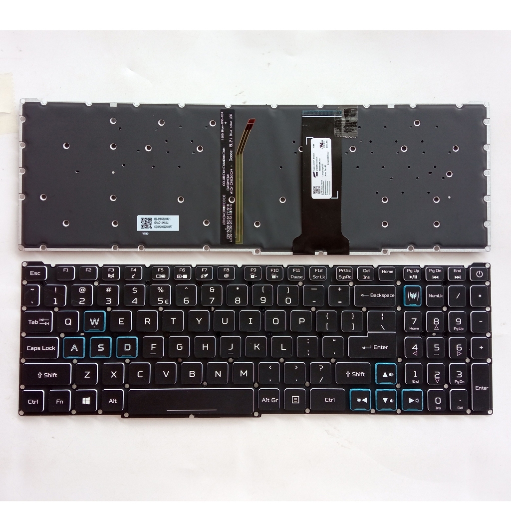 US backlit คีย์บอร์ดสําหรับ Acer AN515-54 AN515-55 N18C3 N18C4 N18I2 N18I3
