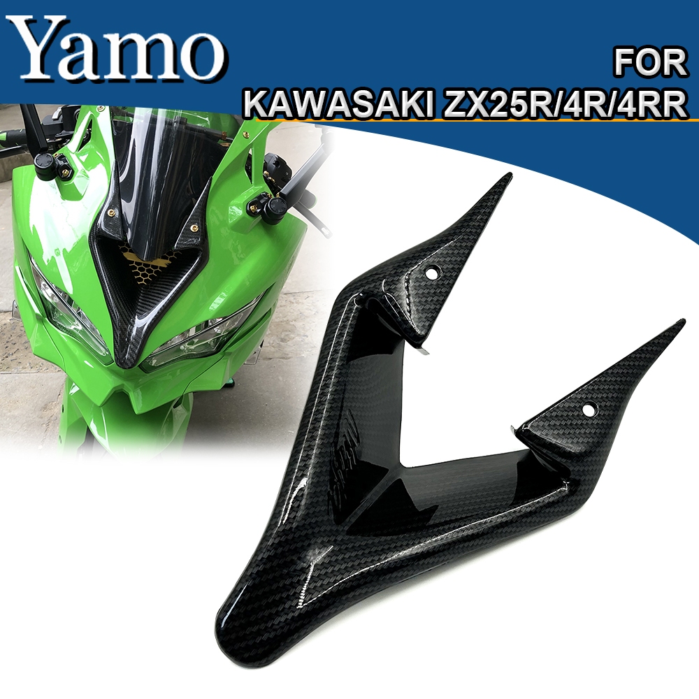 สําหรับ Kawasaki ZX-25R ZX-4R ZX-4RR ZX25R ZX4R ZX4RR รถจักรยานยนต์ด้านหน้าตกแต่งแผงนินจาโลโก้อะไหล่ตกแต่ง