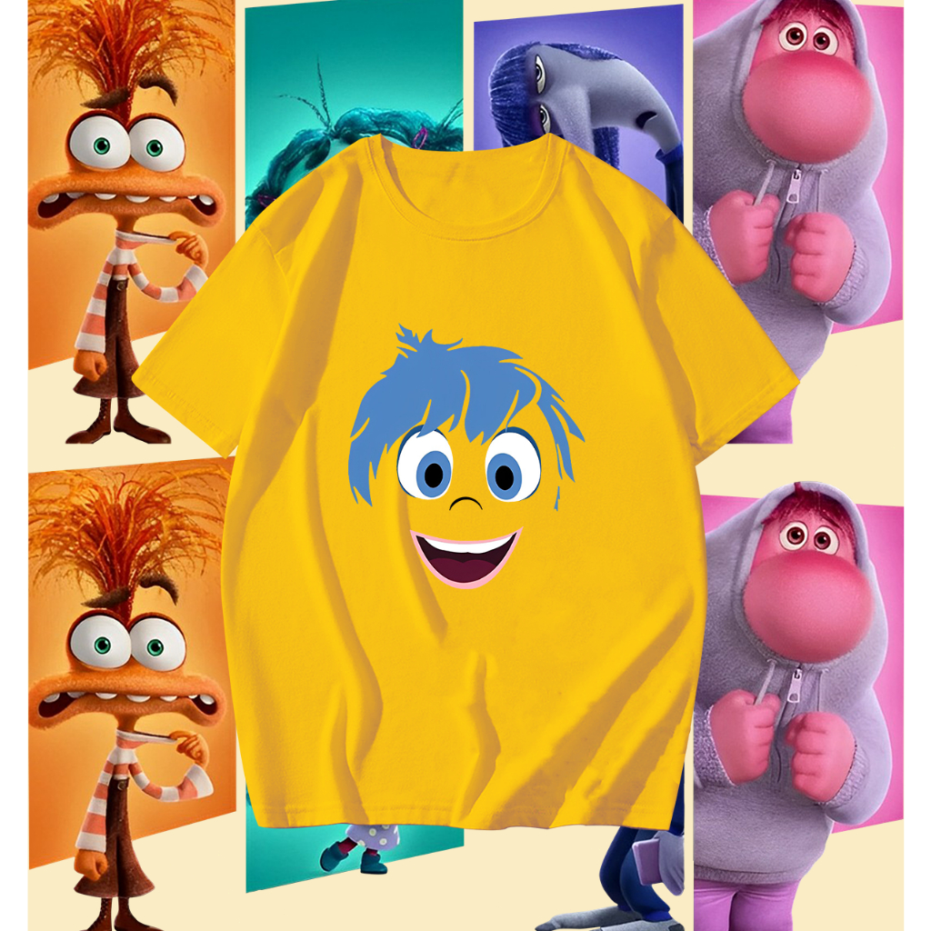 ใหม่ เสื้อ Pixar 's Movie Inside Out 2 T-Shirt #24 ไม่จำกัดเพศ ราคาถูก ฝ้าย 100% สําหรับผู ้ ชาย