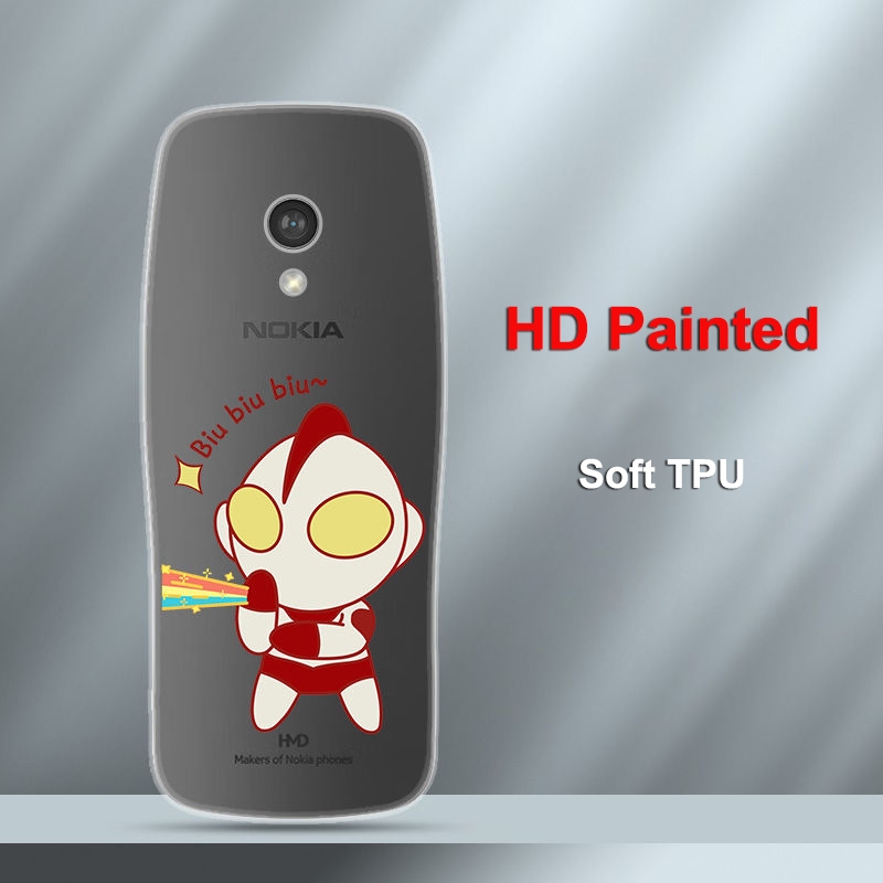 สําหรับ Nokia 3210 4G กรณีคริสตัลสําหรับ Nokia 3210 2024 HD ทาสี 360 ป้องกัน Matte กลับสําหรับ Nokia