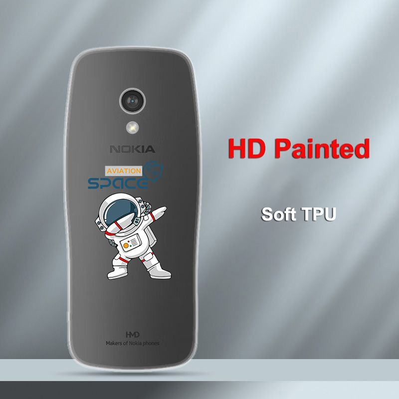 สําหรับ Nokia 3210 4G 2024 เคสโทรศัพท์สําหรับ Nokia 8210 โปร่งใสรวมทุกอย่าง TPU สี่มุม Anti-fall ซิล