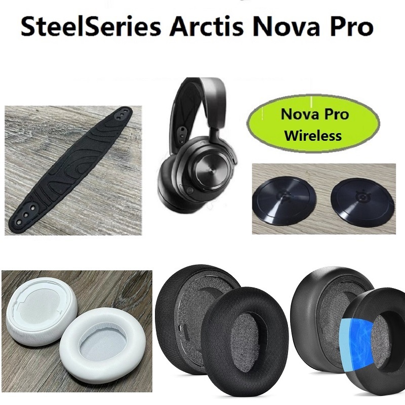 แผ่นครอบหูฟังไร้สาย แบบเปลี่ยน สําหรับ SteelSeries Arctis Nova Pro