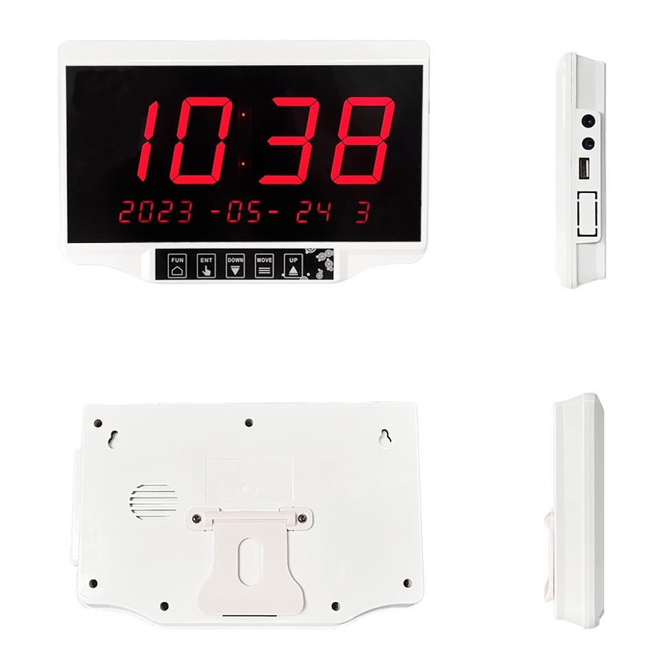 Daytech Wireless Calling System กริ่งเรียกพนักงาน LCD ปุ่มกดเรียกพนักงาน ร้านกาแฟ/ธนาคาร E-500WH