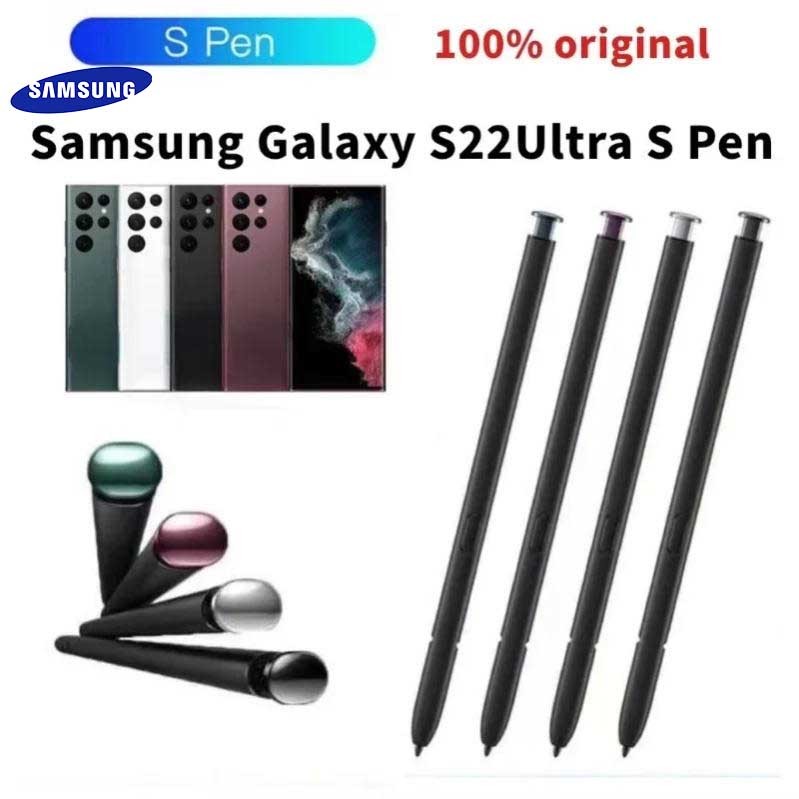 ปากกาสไตลัสต้นฉบับสําหรับ Galaxy S22 Ultra 5G S22Ultra โทรศัพท์หน้าจอสัมผัส S ปากกาเปลี่ยนสนับสนุน Bluetooth air actions
