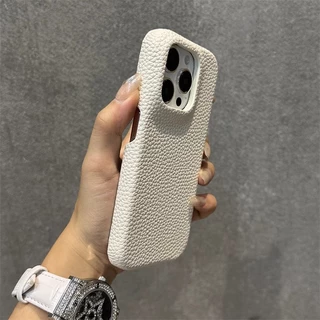 หรูหราหนังป้องกันกล้องเคสโทรศัพท์สําหรับiPhone 15 16 17 Pro Max 11 12 13 14 Pro Max PlusปลอกธุรกิจVINTAGE Hardปกหลัง