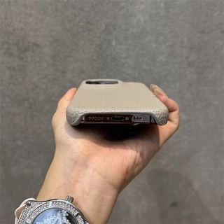 หรูหราหนังป้องกันกล้องเคสโทรศัพท์สําหรับiPhone 15 16 17 Pro Max 11 12 13 14 Pro Max PlusปลอกธุรกิจVINTAGE Hardปกหลัง