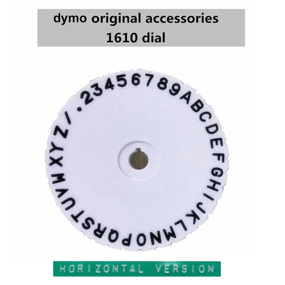 1 ชิ้น dymo ฉลากเครื่องพิมพ์ดีดคํา dial รุ่นแนวนอนตัวอักษรตัวอักษรสําหรับ dymo 1610 นูนป้าย Maker เค