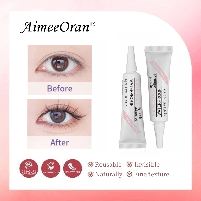 Aimeeoran กาวติดขนตาปลอมกันน้ํา เหมาะสําหรับใช้ทุกวัน