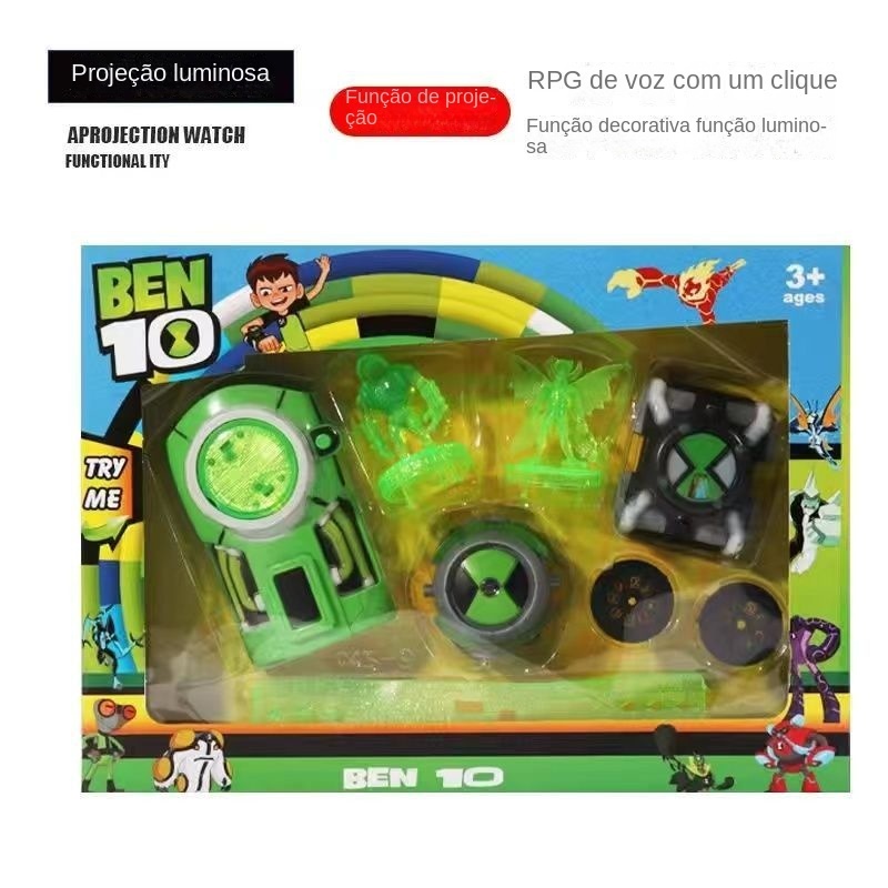 หม้อแปลงเด็ก Earth Defender Ben 10 Ben10 Voice Luminous Projection นาฬิกาของเล่น