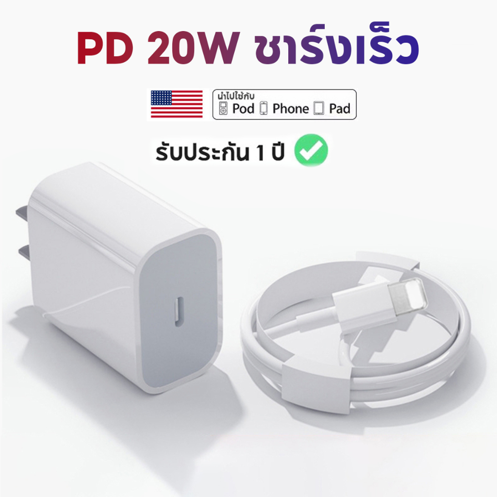 【จัดส่งภายใน 24 ชั่วโมง】Cable PD 20W สาย Fastcharge 1M/1.5M/2M type c to L สำหรับ IOS6~1 4pro max / pad พร้อมกล่อง