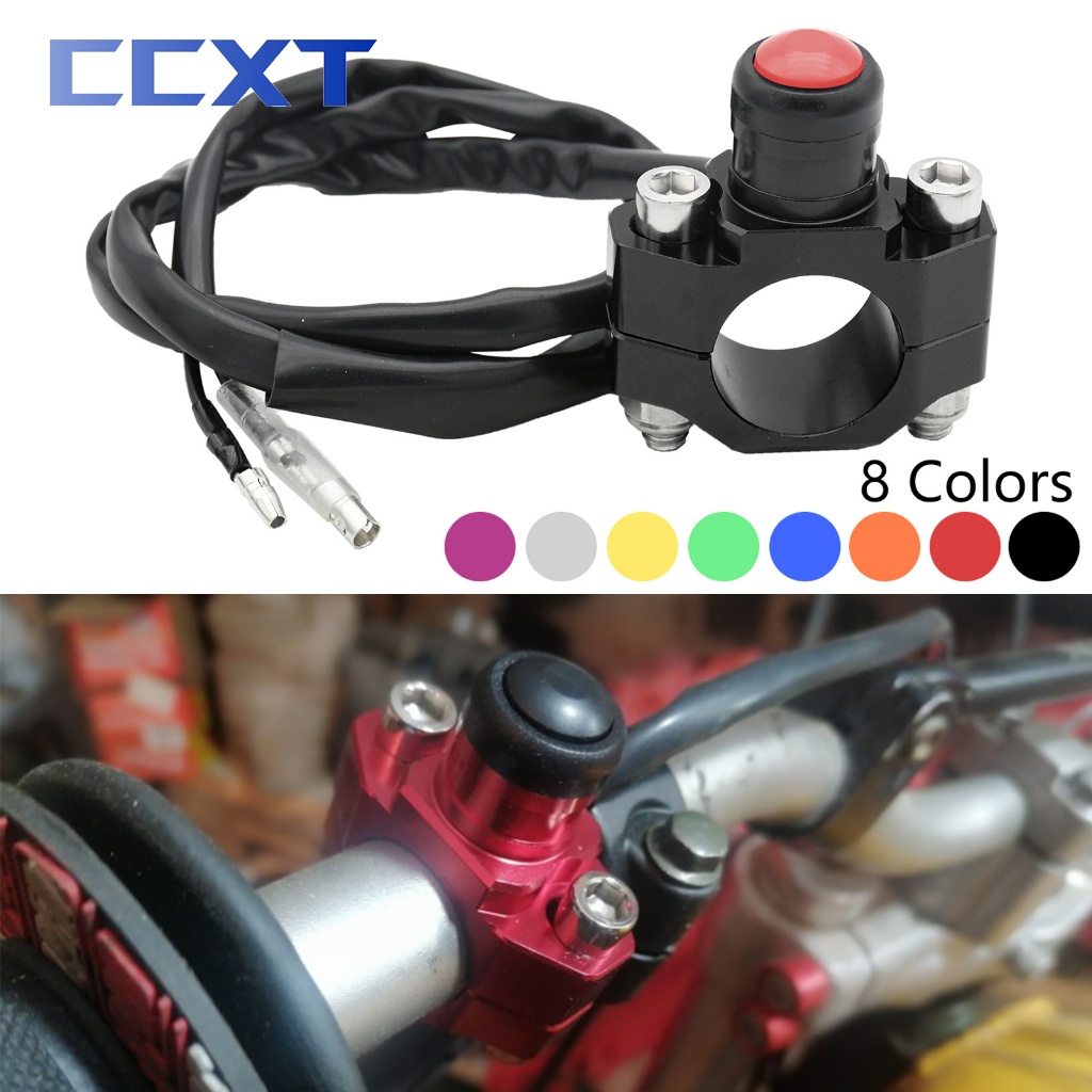 สวิตช์ปุ่มกดสตาร์ทเครื่องยนต์รถจักรยานยนต์ CNC สําหรับ Yamaha Kawasaki KTM Honda CRF250 CRF450