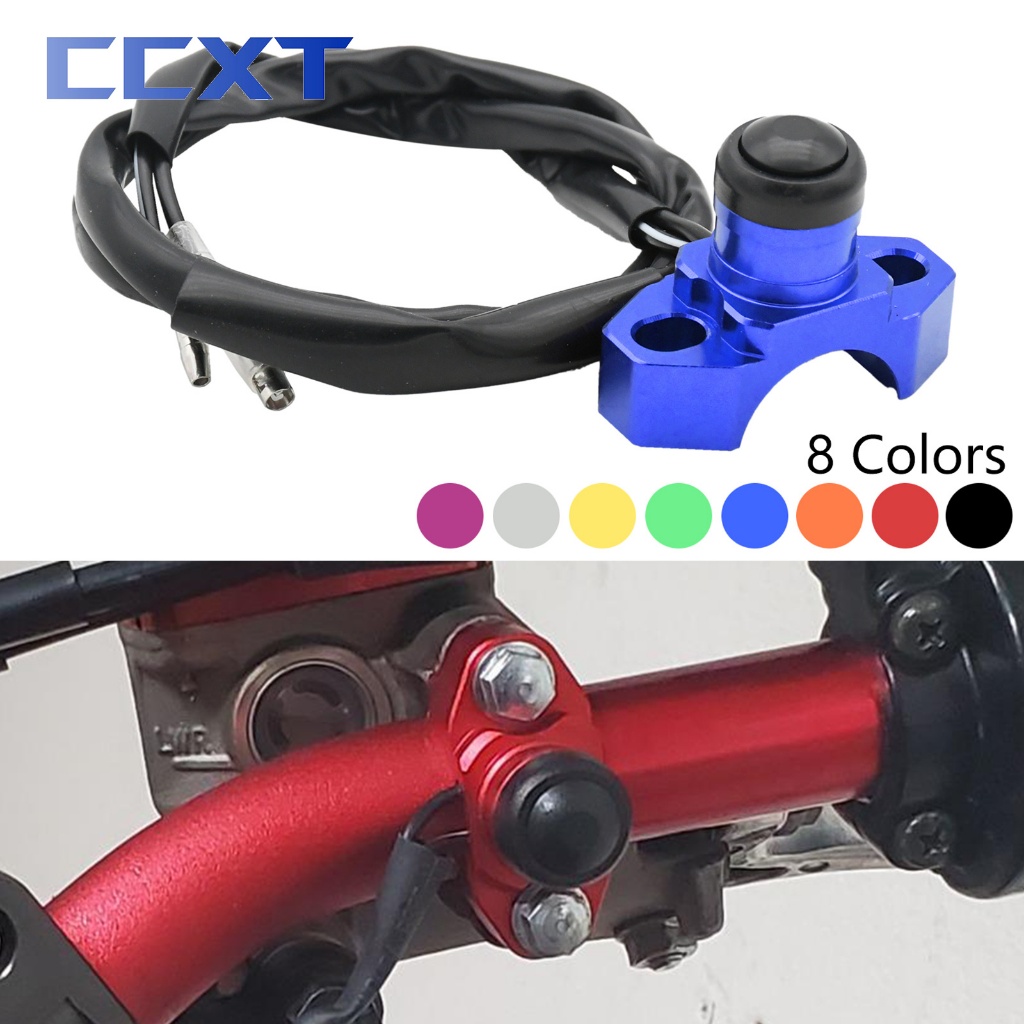 รถจักรยานยนต์ Dirt Bike Universal CNC เริ่มต้นฆ่าสวิทช์เครื่องยนต์เปิดปุ่มสําหรับ KTM Honda Kawasaki Suzuki Yamaha YZ250F YZ450F YZF