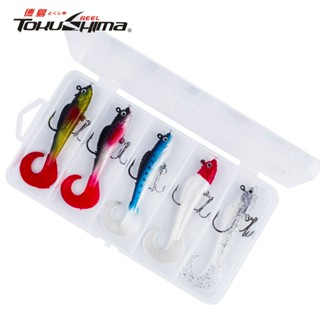 5 ชิ้น/เซ็ตเหยื่อตกปลาเหยื่อว่ายน้ําแบบนุ่มพร้อม Rotator 9g/…