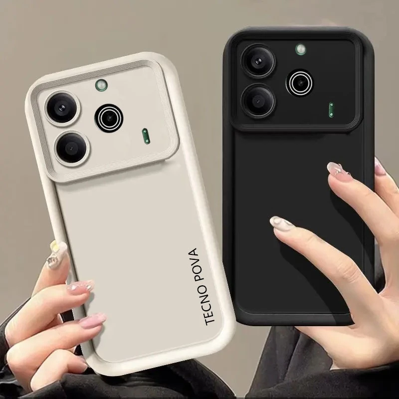 สําหรับ Tecno Pova 6 pro 5G กรณี Tecno Pova 6 NEO 5G Pova 5 pro 5G 5 4G เคสโทรศัพท์ป้องกันกล้อง anti drop protection ปกอ่อน