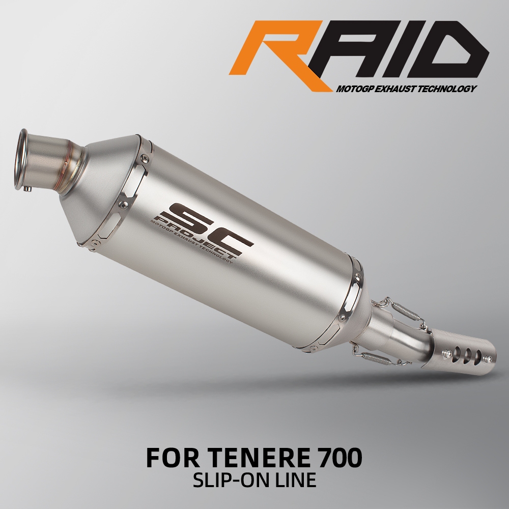 SC PROJECT RAID ท่อไอเสียแบบสวมสําหรับ YAMAHA TENERE 700 T700 2019-2024